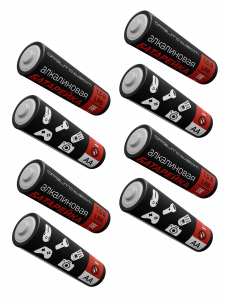 Батарейки алкалиновые пальчиковые AA/LR06, 1.5V, 8шт. Орбита